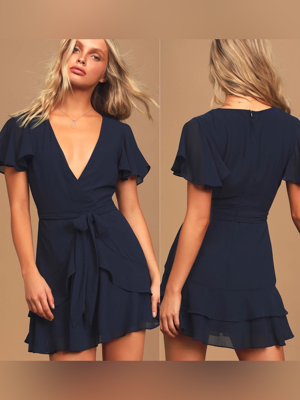 Lulus | Sweet Like You Navy Ruffled Mini Dress